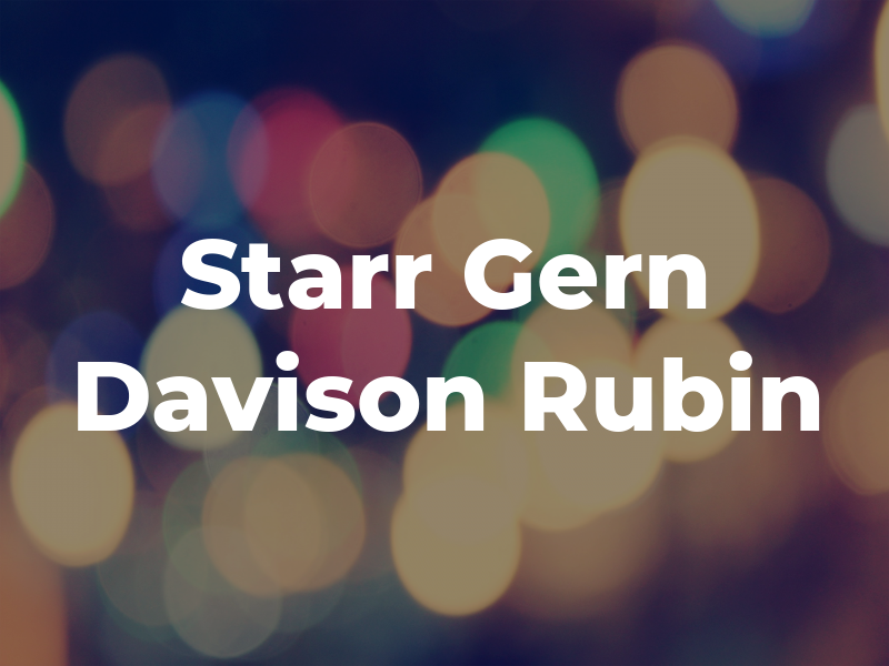 Starr Gern Davison & Rubin