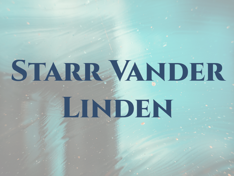 Starr Vander Linden