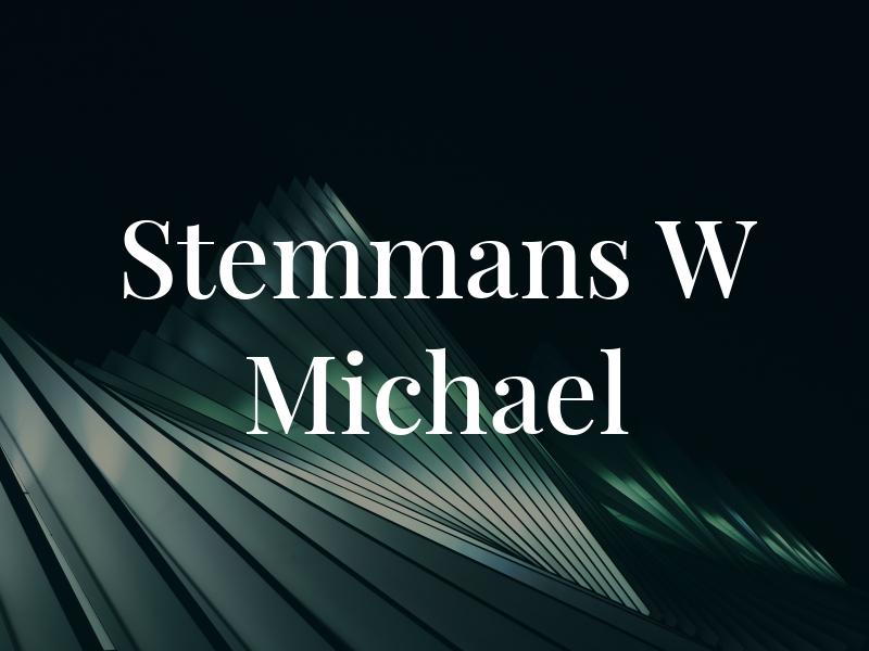 Stemmans W Michael