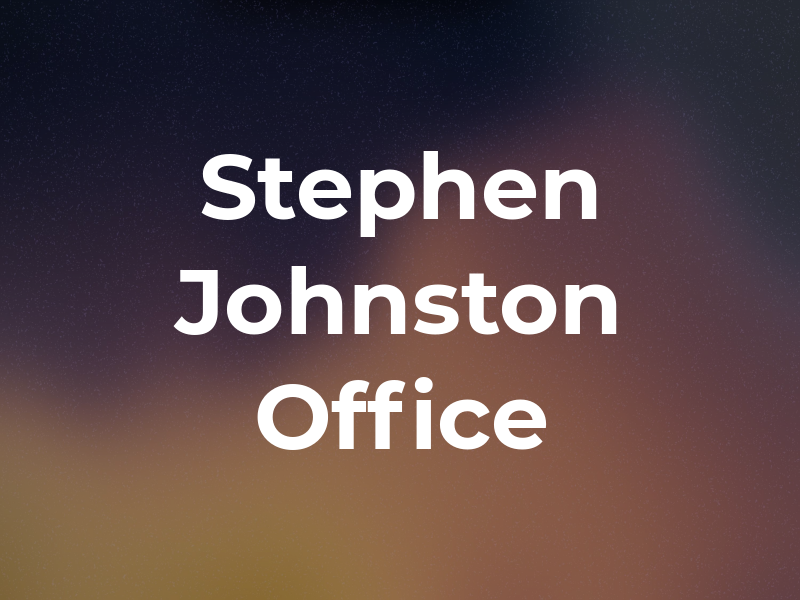 Stephen A Johnston Law Office