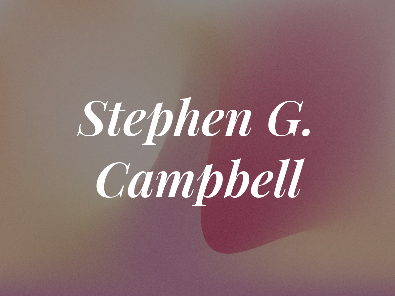 Stephen G. Campbell