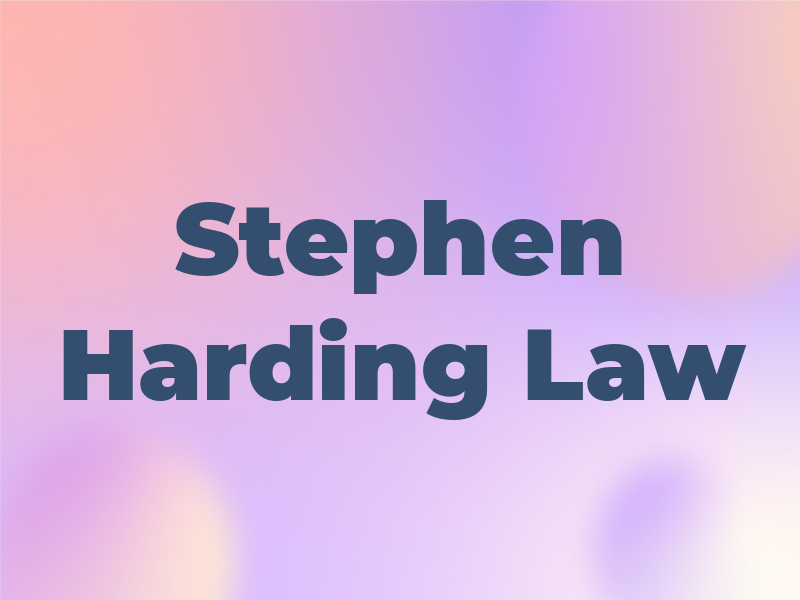 Stephen Harding Law