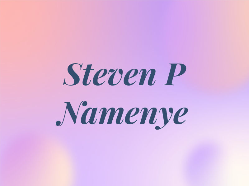 Steven P Namenye