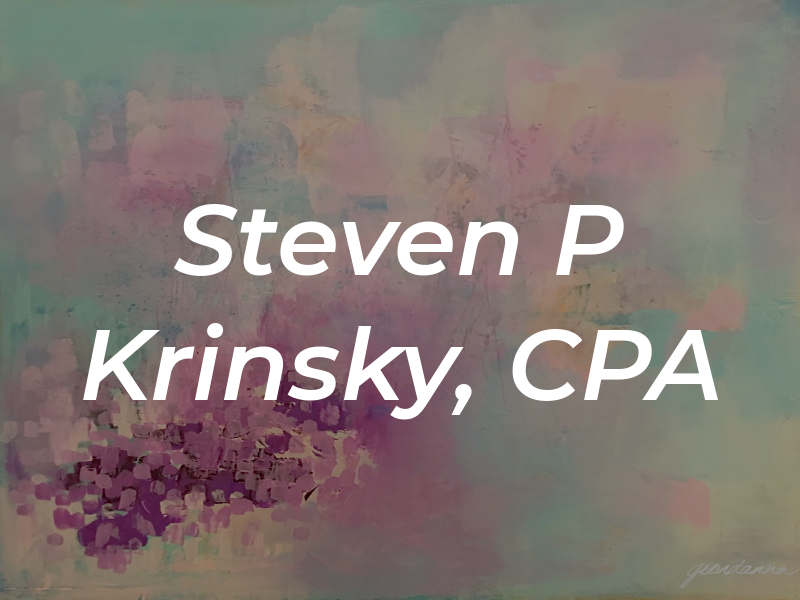 Steven P Krinsky, CPA