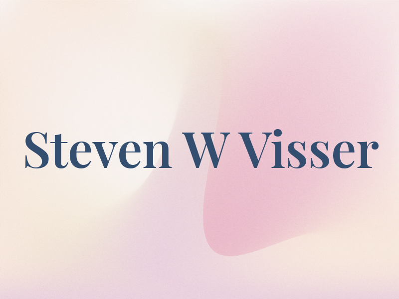 Steven W Visser