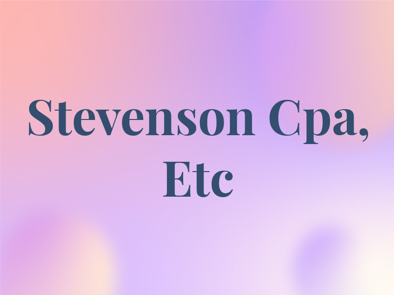 Stevenson Cpa, Etc