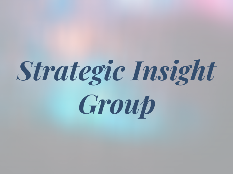 Strategic Insight Group