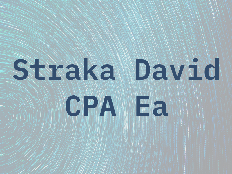 Straka David CPA Ea