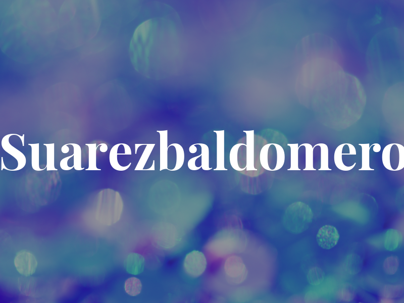 Suarezbaldomero