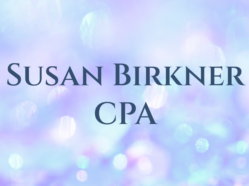 Susan Birkner CPA