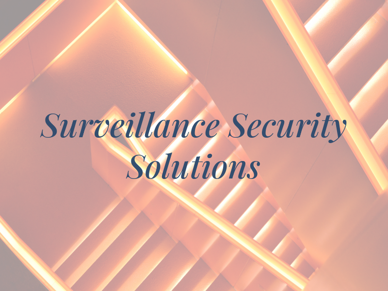 Surveillance & Security Solutions