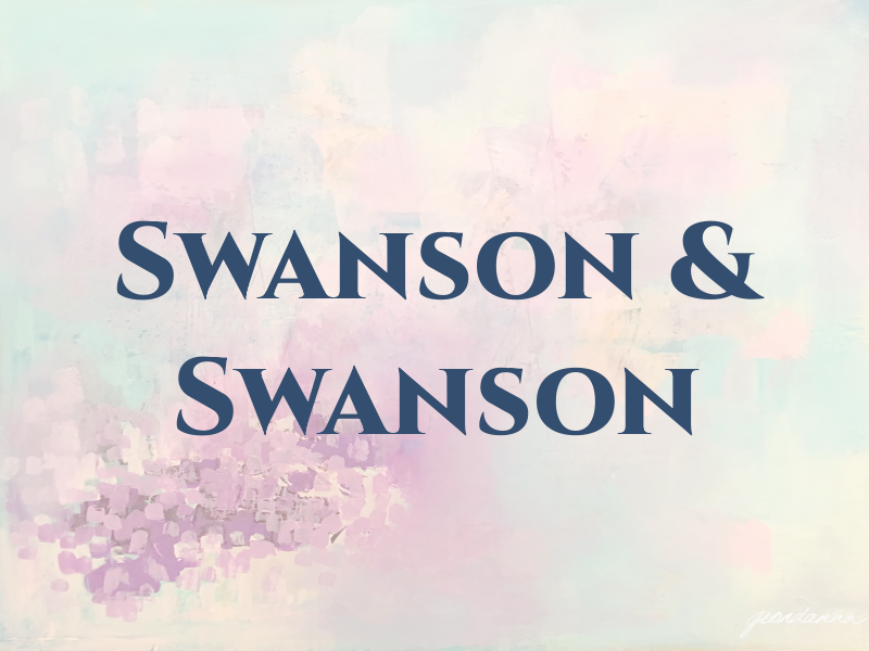 Swanson & Swanson