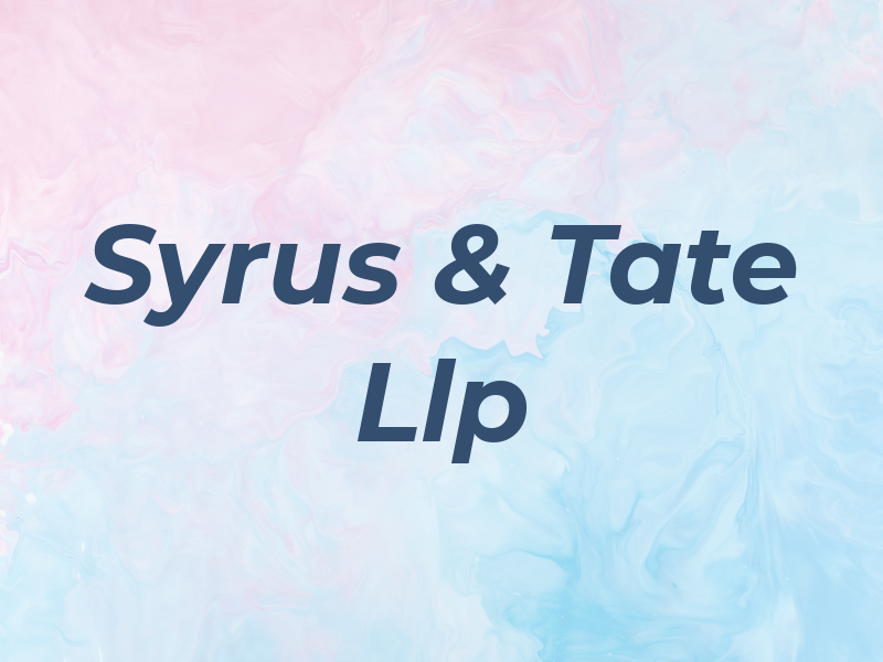 Syrus & Tate Llp