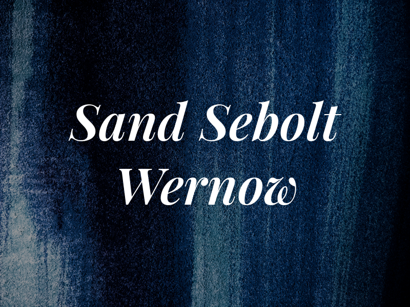 Sand & Sebolt & Wernow