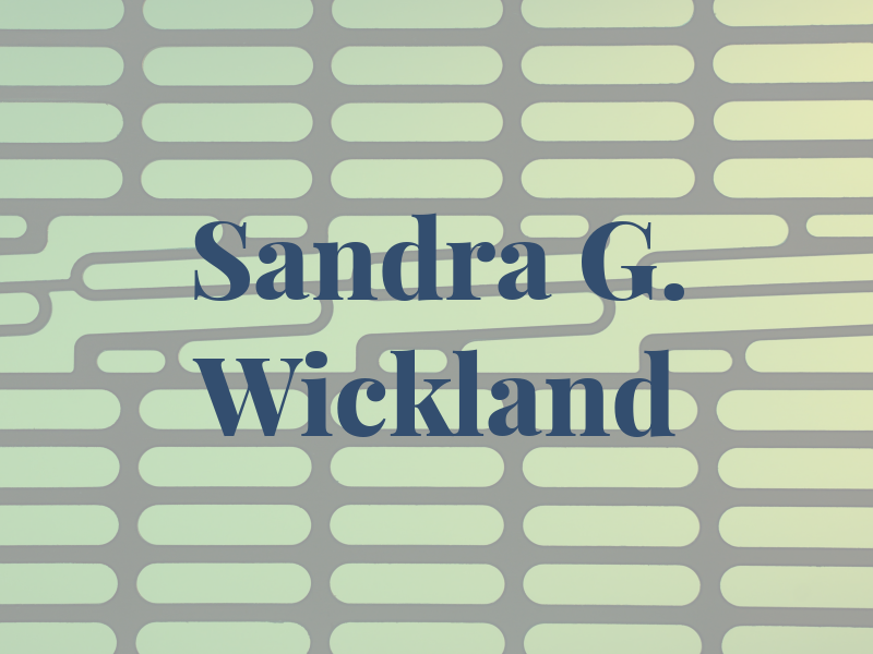 Sandra G. Wickland