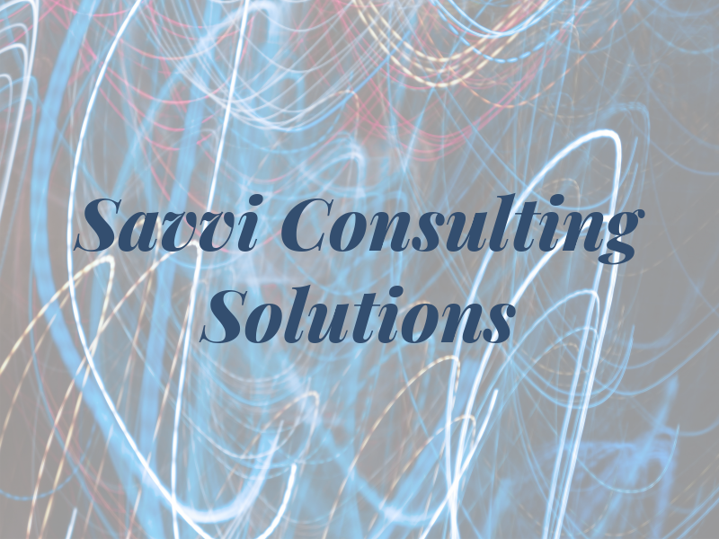 Savvi Consulting Solutions