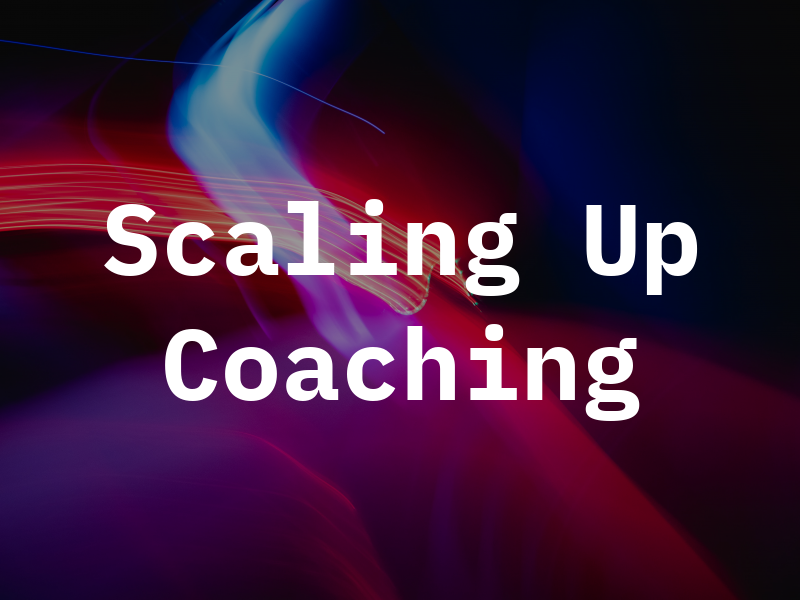 Scaling Up Coaching