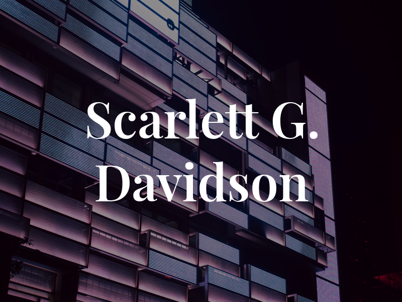 Scarlett G. Davidson