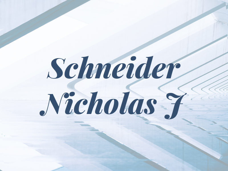 Schneider Nicholas J