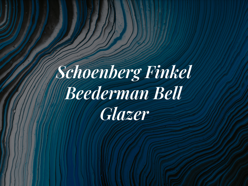 Schoenberg Finkel Beederman Bell Glazer
