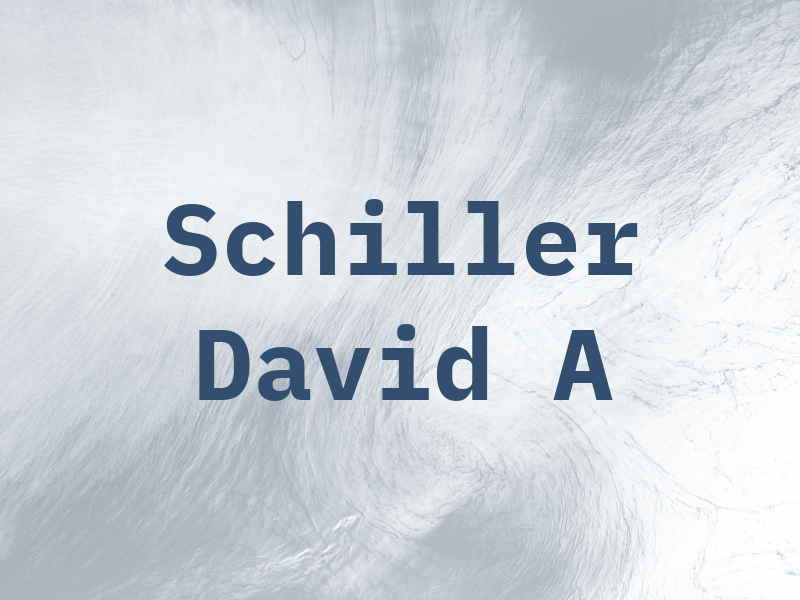 Schiller David A
