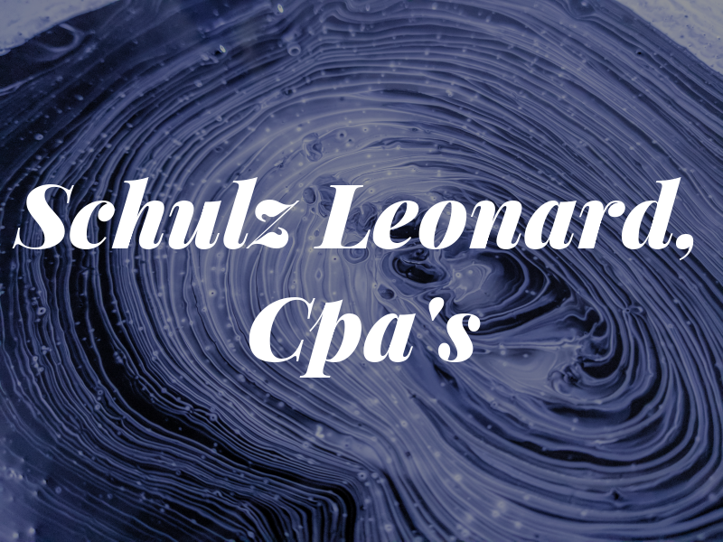 Schulz & Leonard, Cpa's