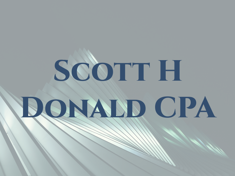 Scott H Donald CPA