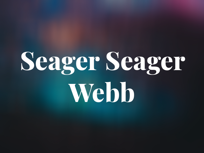 Seager Seager Webb