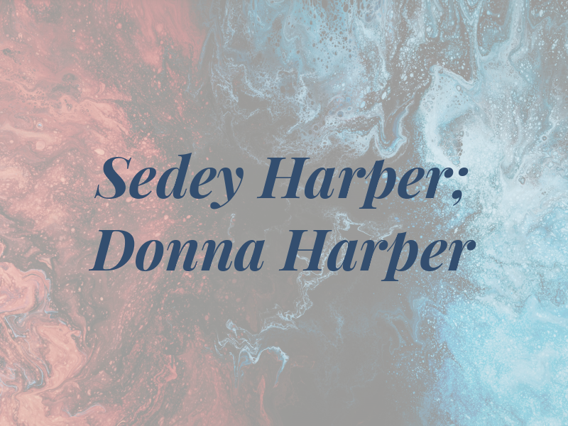 Sedey Harper; Donna L. Harper
