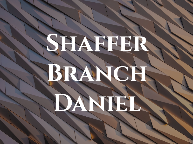 Shaffer Branch & Mc Daniel