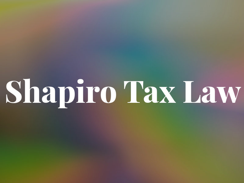 Shapiro Tax Law
