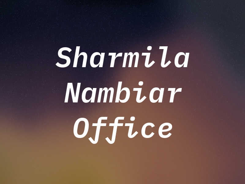 Sharmila Nambiar Law Office