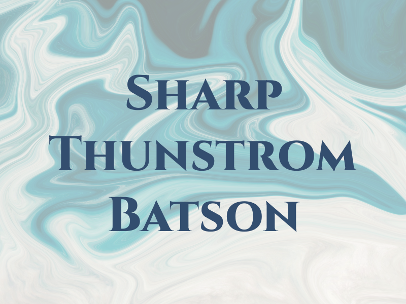 Sharp Thunstrom & Batson