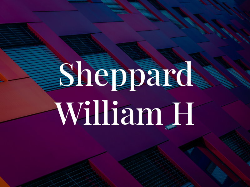 Sheppard William H