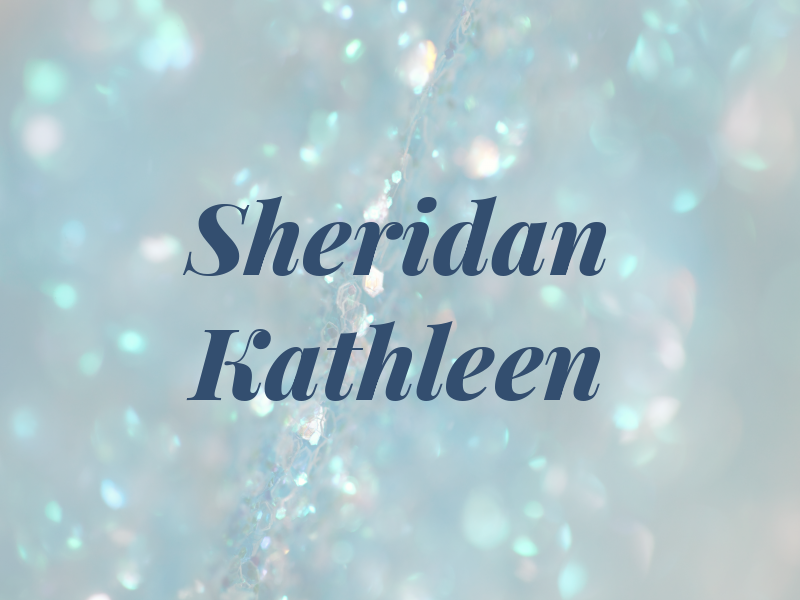 Sheridan Kathleen