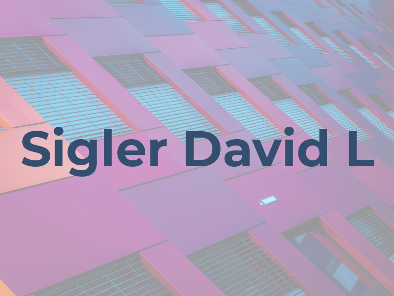 Sigler David L
