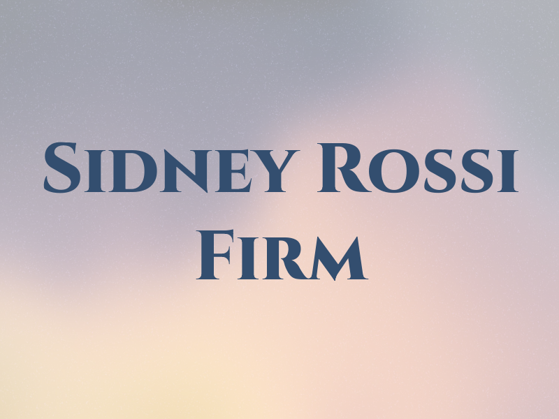 Sidney P. Rossi Law Firm