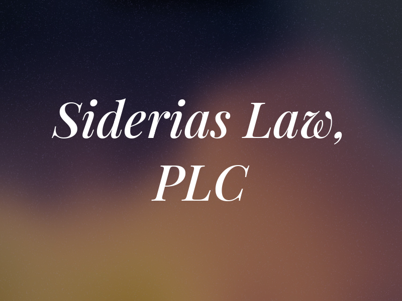 Siderias Law, PLC