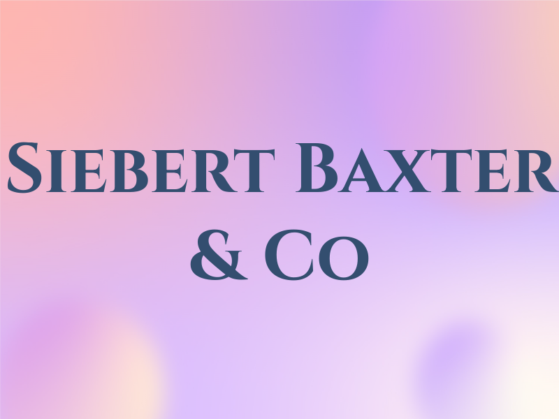 Siebert Baxter & Co