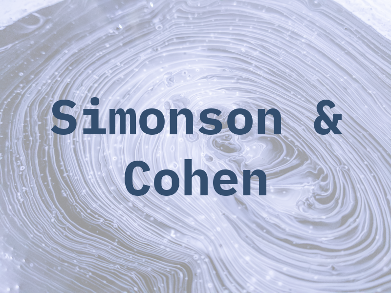 Simonson & Cohen