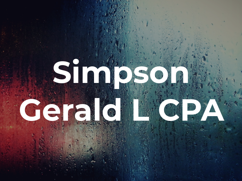 Simpson Gerald L CPA