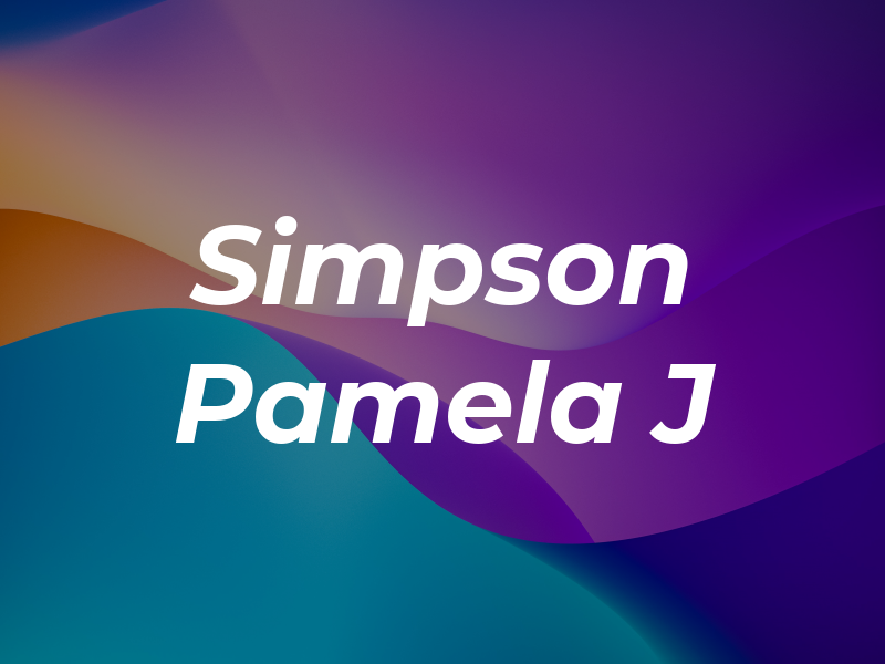 Simpson Pamela J