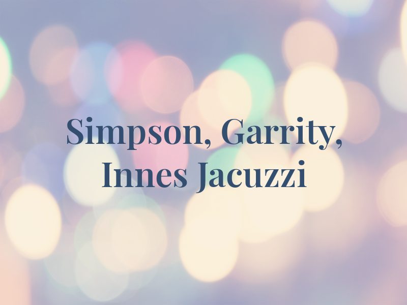 Simpson, Garrity, Innes & Jacuzzi