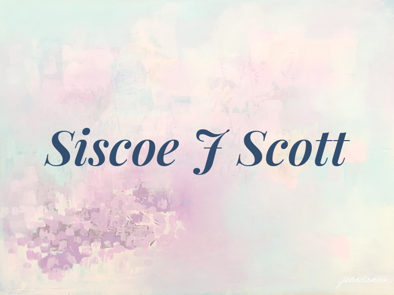 Siscoe J Scott