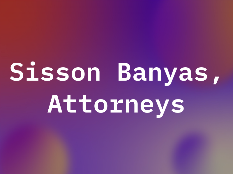 Sisson & Banyas, Attorneys at Law