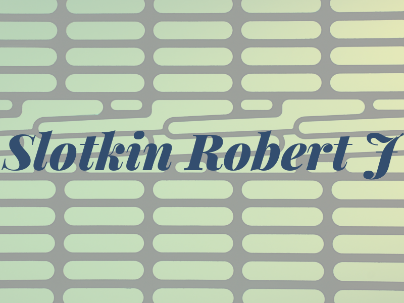Slotkin Robert J