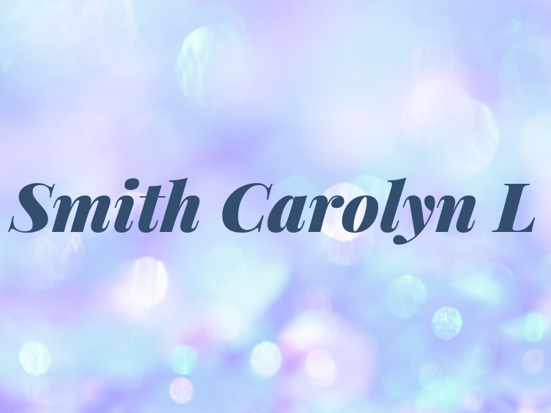Smith Carolyn L