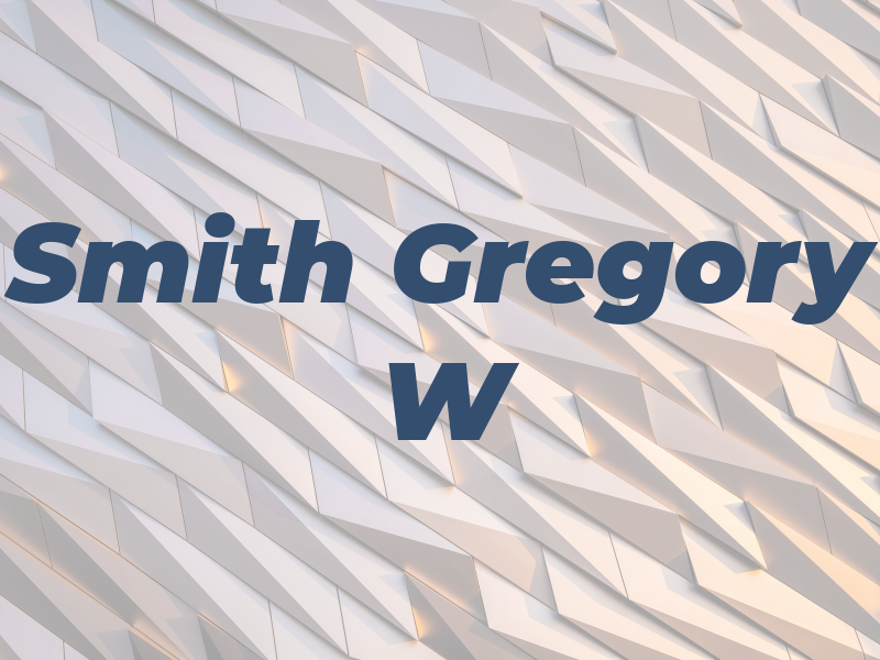 Smith Gregory W