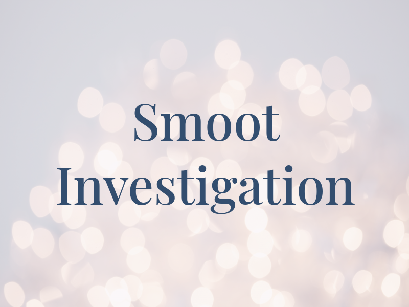 Smoot Investigation