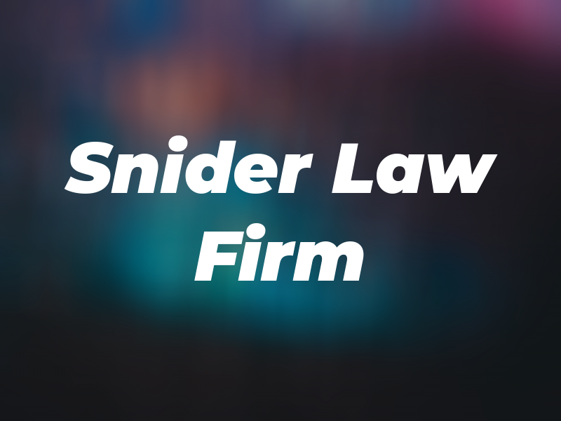 Snider Law Firm